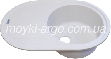 Гранітна мийка Argo Albero біла